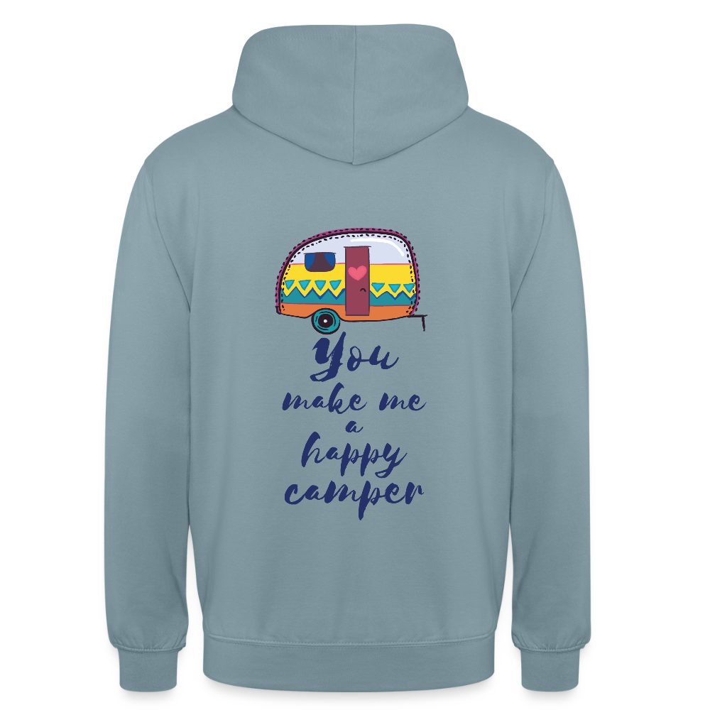 Camper quote Unisex Hoodie - stonewash blue