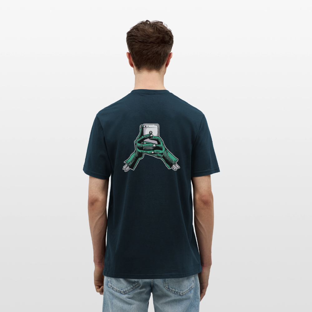 zombie phone Men's T-Shirt - navy