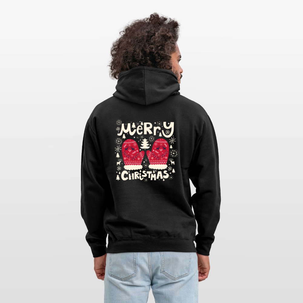Merry christmas gloves Unisex Hoodie - black