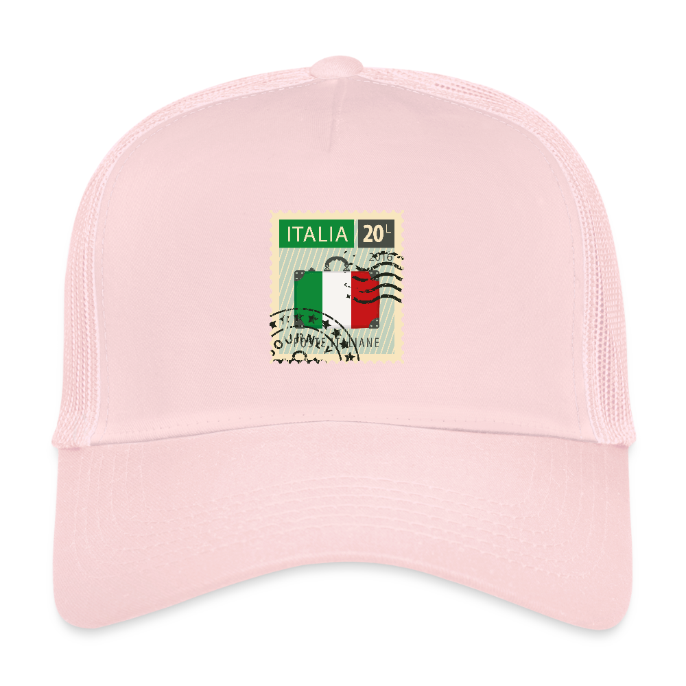 ITALIA Stamp Trucker Cap - pale pink