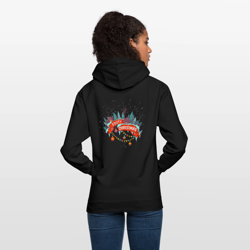 Merry Christmas Unisex Hoodie - black