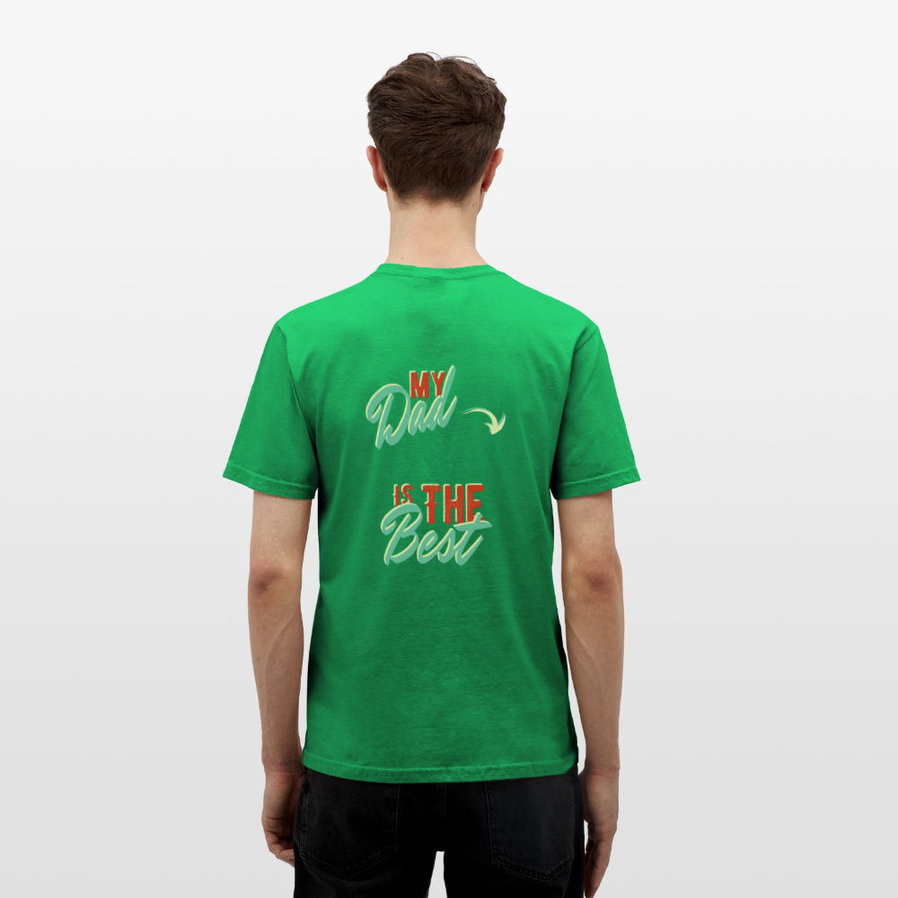 my dad is the best Men's T-Shirt - kelly green