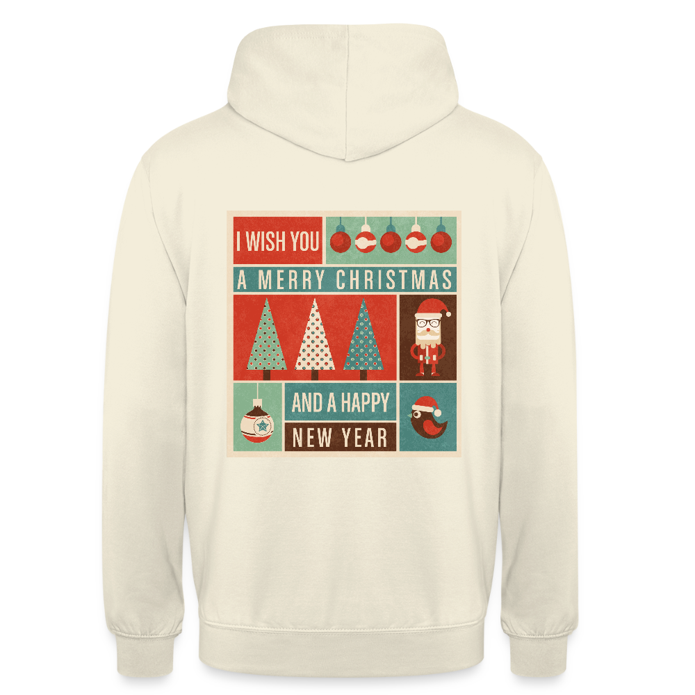 Merry Christmas & happy New Year Unisex Hoodie - vanilla