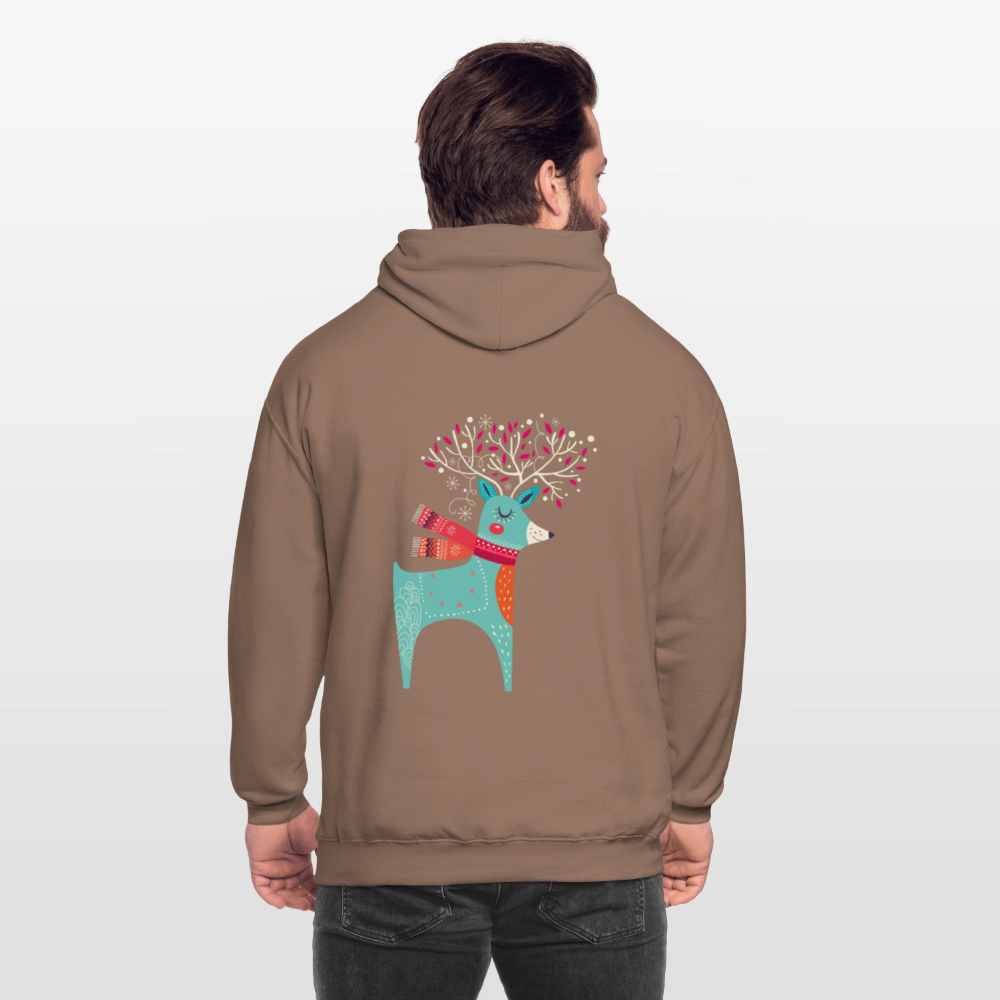 Reindeer Unisex Hoodie - mocha