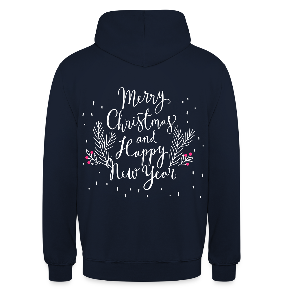 Merry Christmas Unisex Hoodie - navy