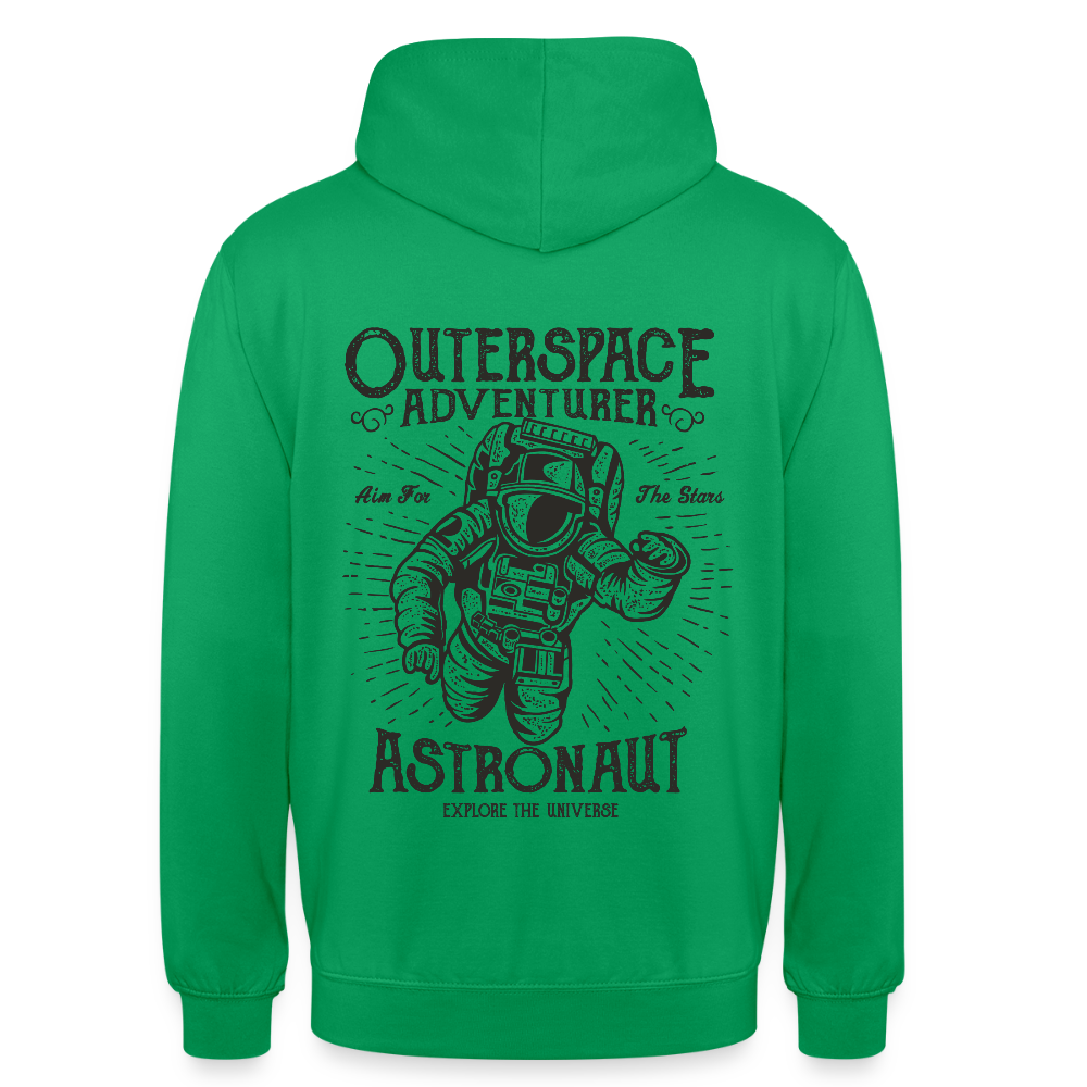 Astronaut Design Unisex Hoodie - kelly green