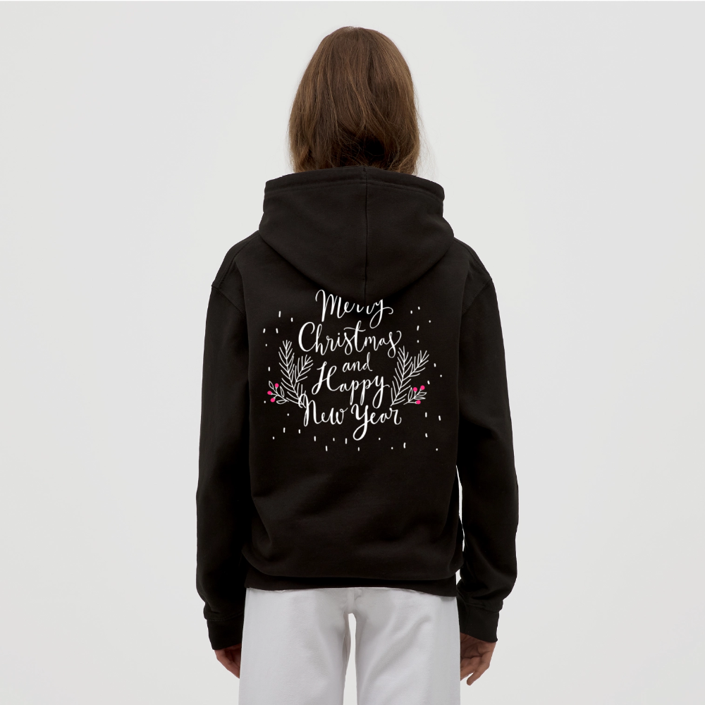 Merry Christmas Unisex Hoodie - black