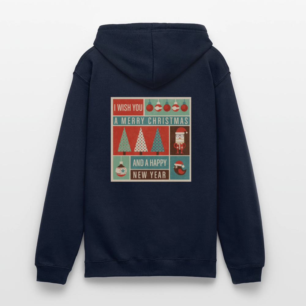 Merry Christmas & happy New Year Unisex Hoodie - navy