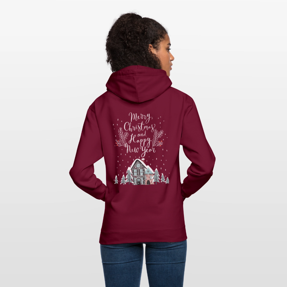 Christmas Quote Unisex Hoodie - bordeaux