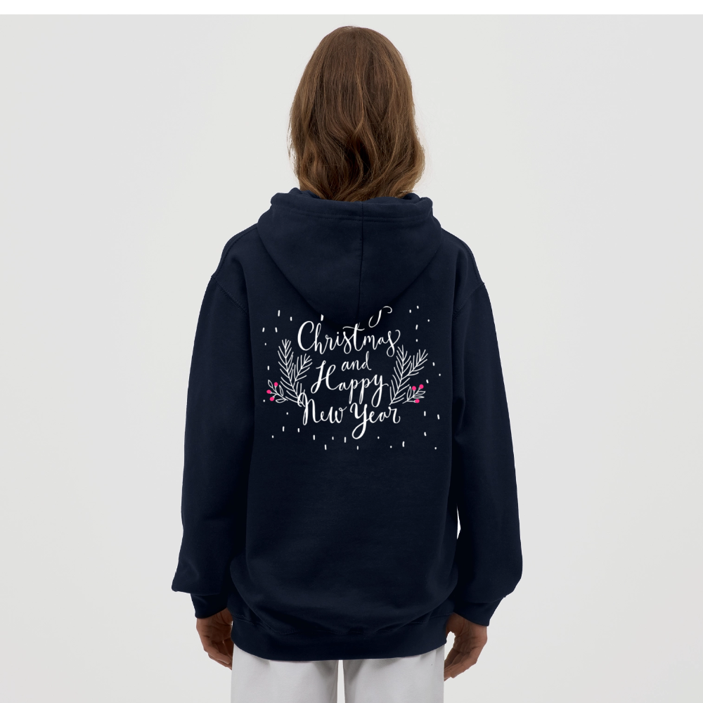 Merry Christmas Unisex Hoodie - navy