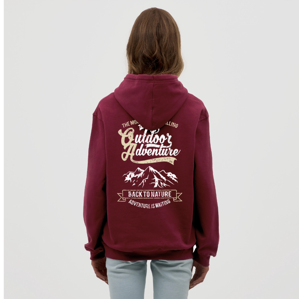 Outdoor Adventure Unisex Hoodie - bordeaux