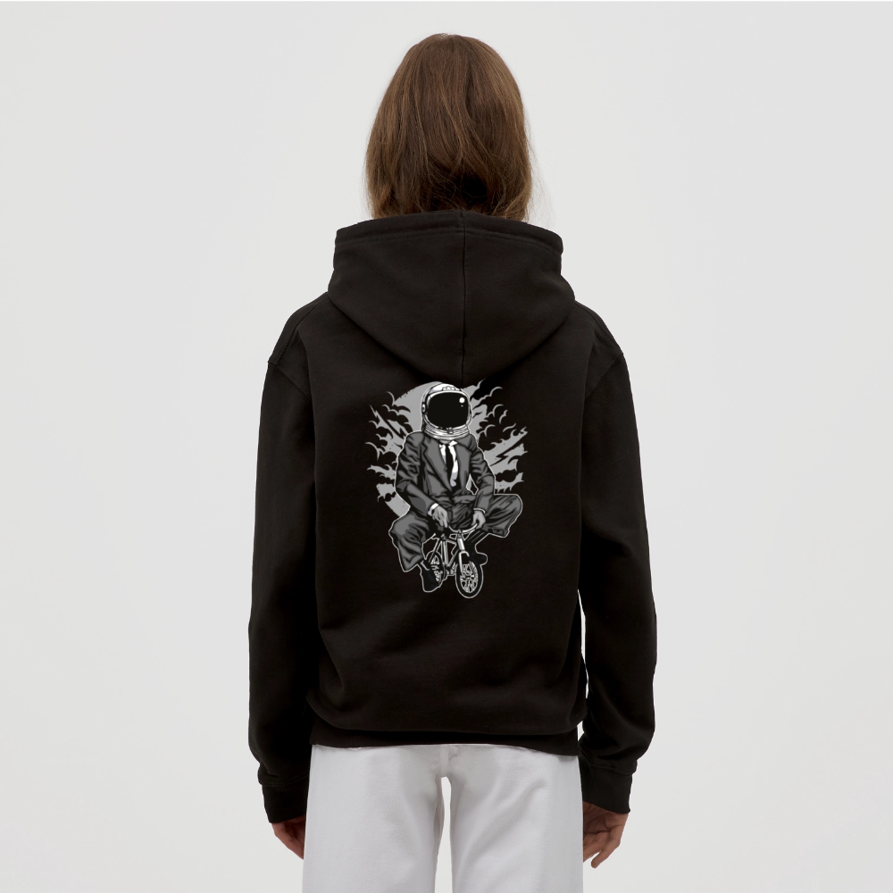 Bike to the moon Unisex Hoodie - black