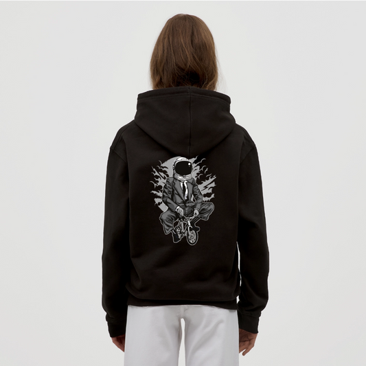 Bike to the moon Unisex Hoodie - black