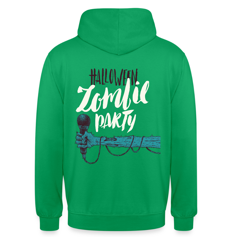Halloween zombie party Unisex Hoodie - kelly green