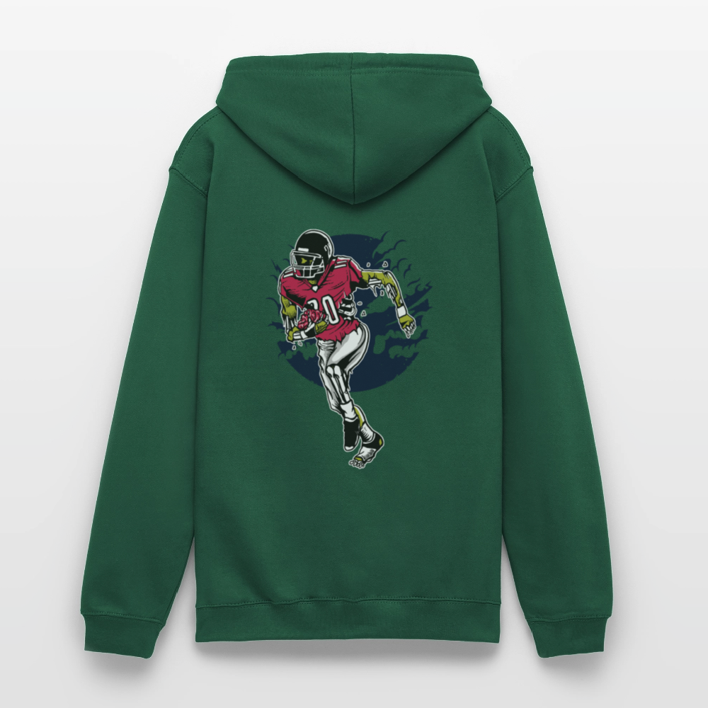 Zombie footballer Unisex Hoodie - bottle green