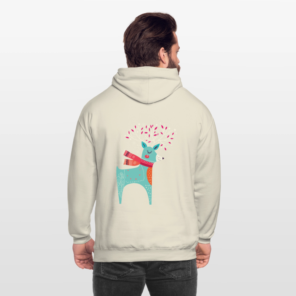 Reindeer Unisex Hoodie - vanilla