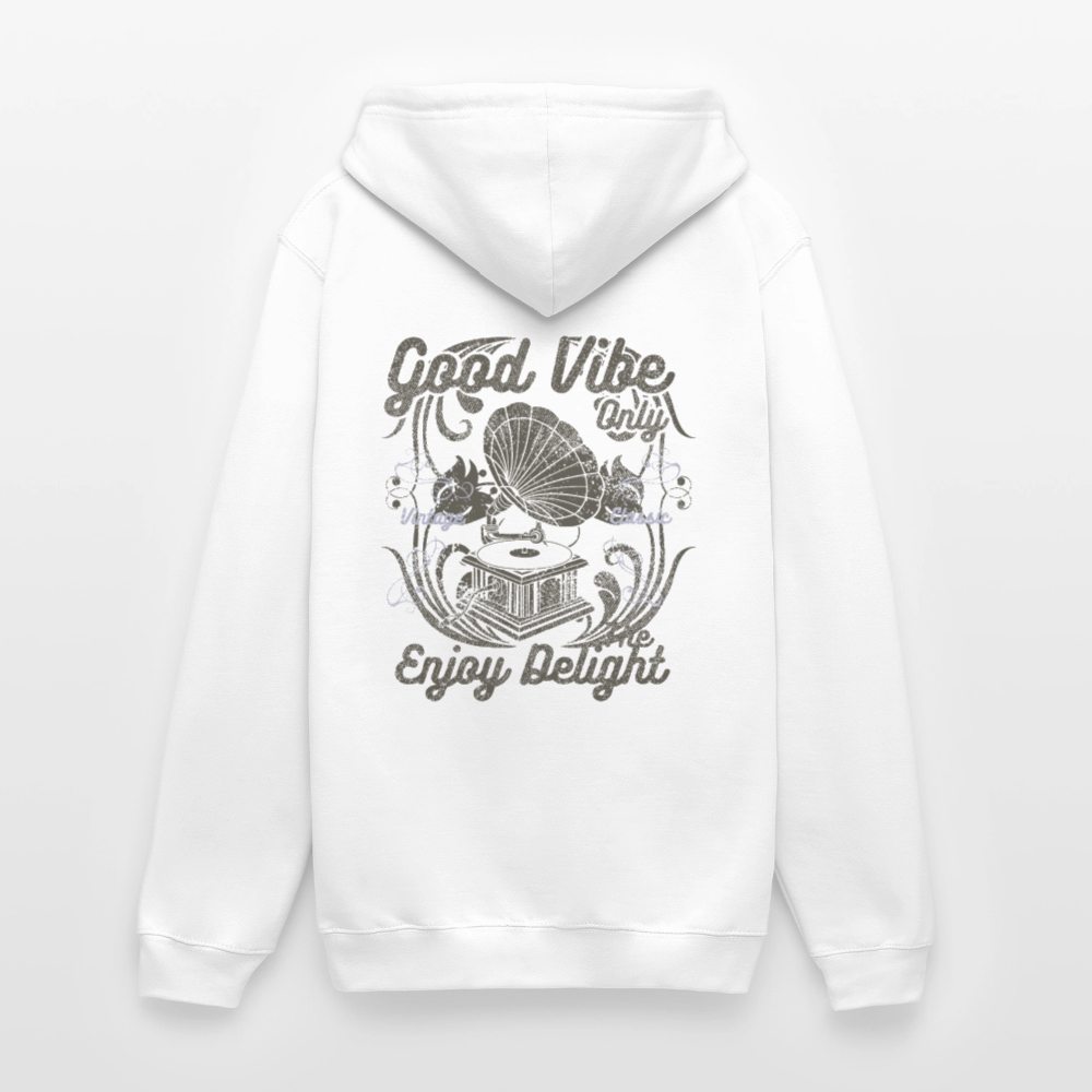 Good vibe Unisex Hoodie - white