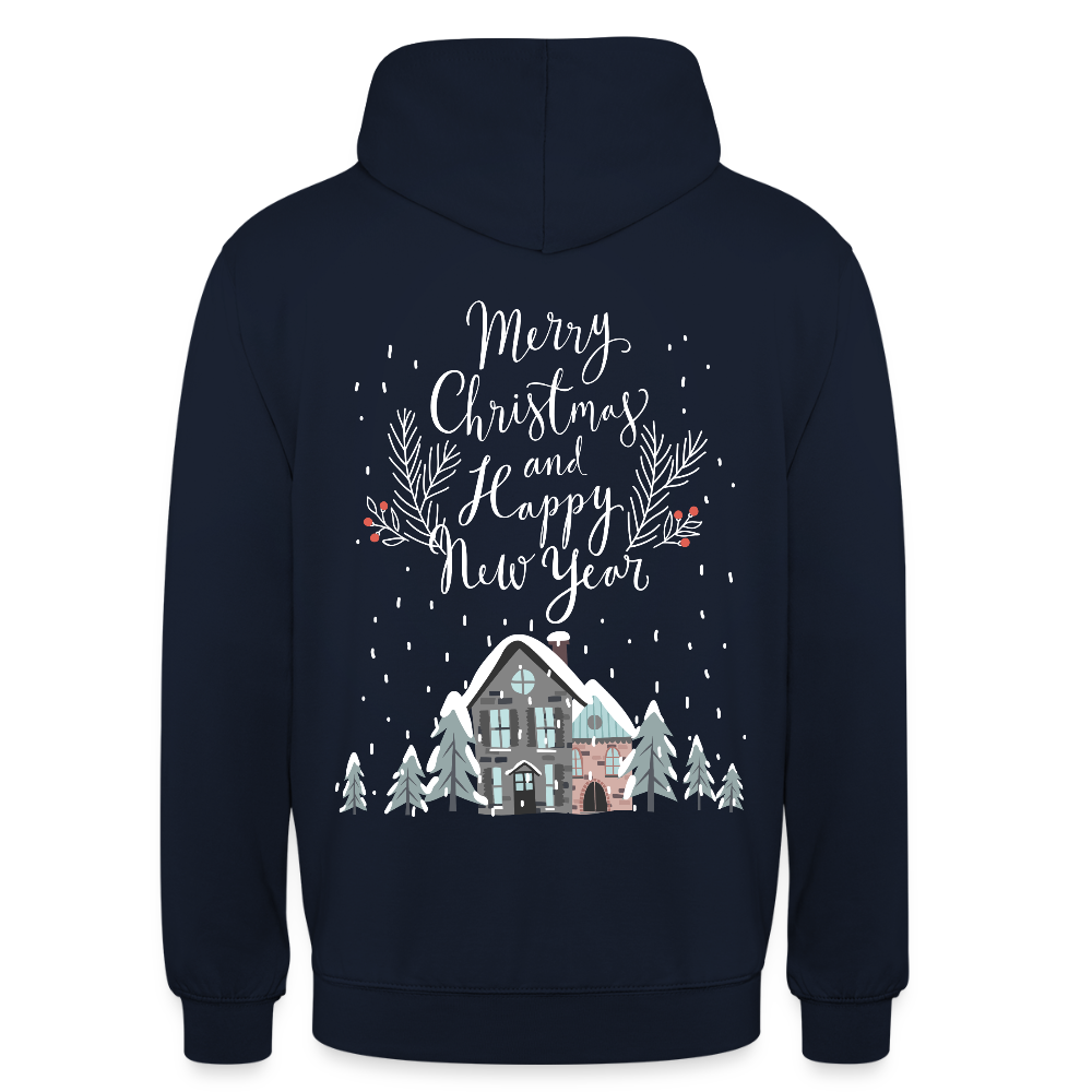Christmas Quote Unisex Hoodie - navy