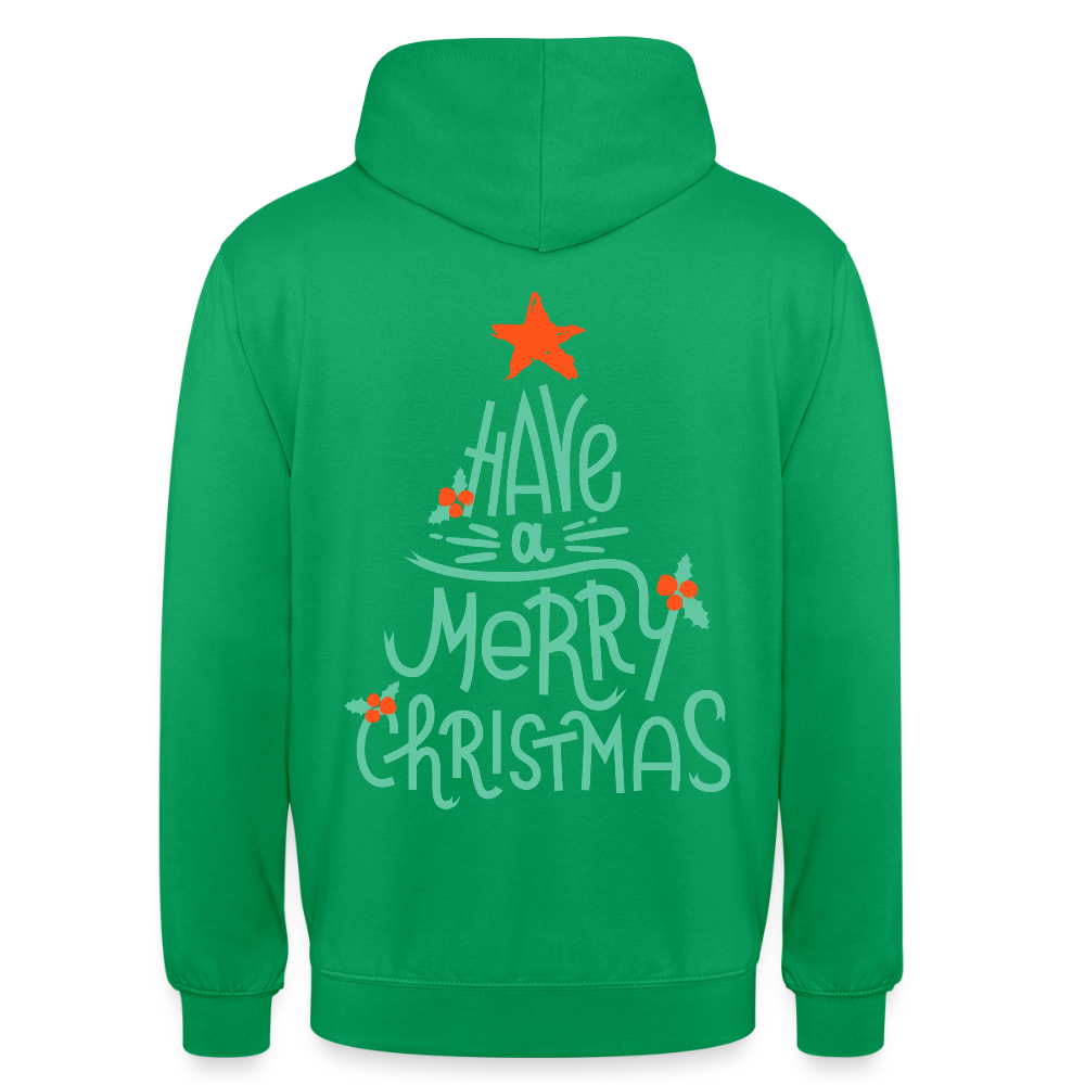 Merry christmas Unisex Hoodie - kelly green