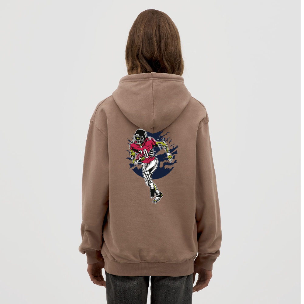 Zombie footballer Unisex Hoodie - mocha