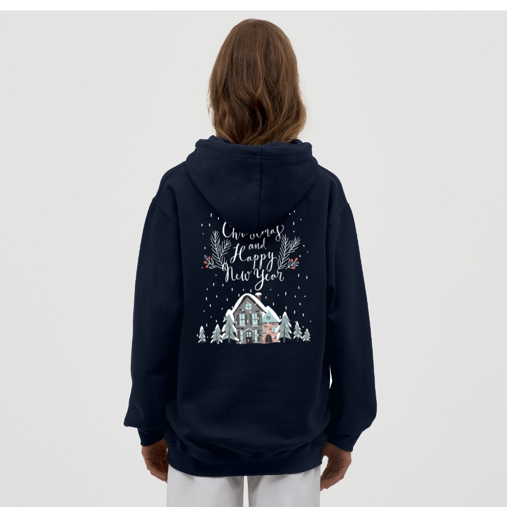 Christmas Quote Unisex Hoodie - navy
