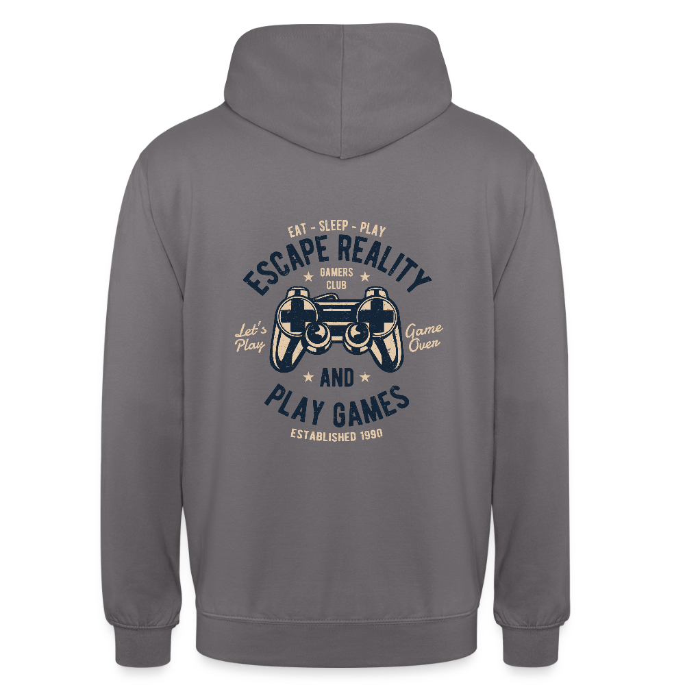 Escape Reality Unisex Hoodie - elephant grey