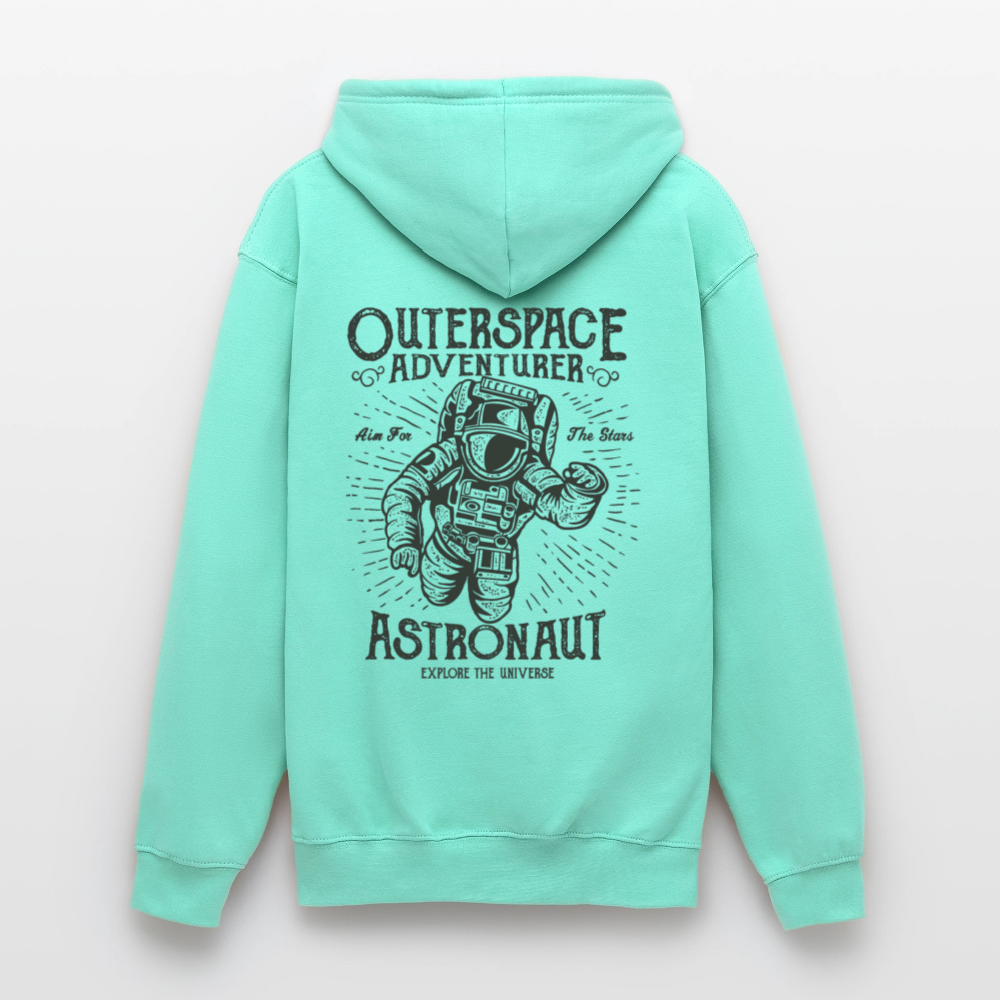 Astronaut Design Unisex Hoodie - mint