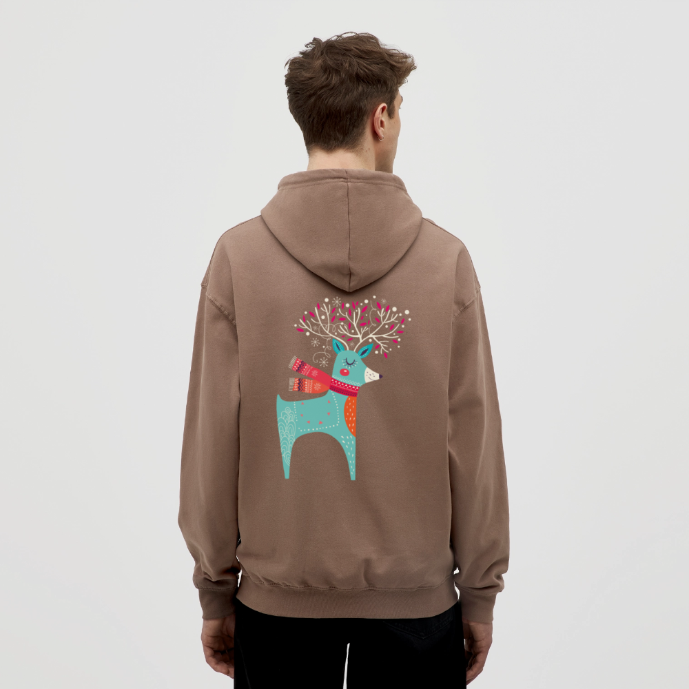 Reindeer Unisex Hoodie - mocha