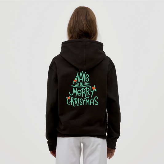 Merry christmas Unisex Hoodie - black