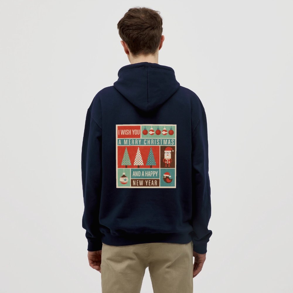 Merry Christmas & happy New Year Unisex Hoodie - navy