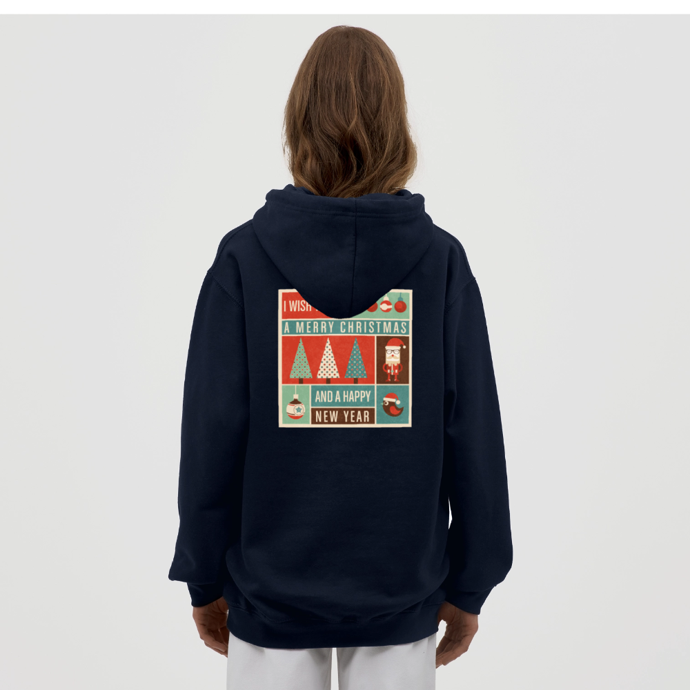 Merry Christmas & happy New Year Unisex Hoodie - navy