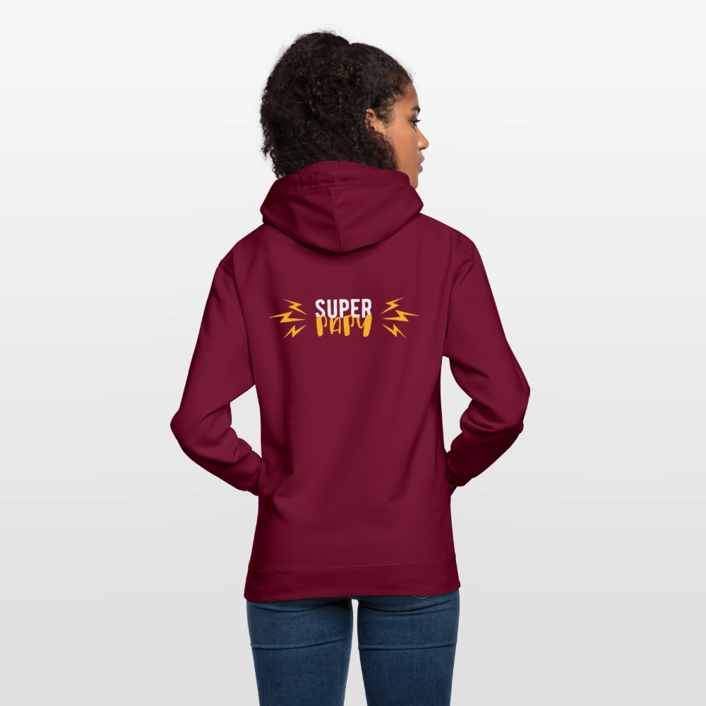 Super Papy 3 Unisex Hoodie - bordeaux
