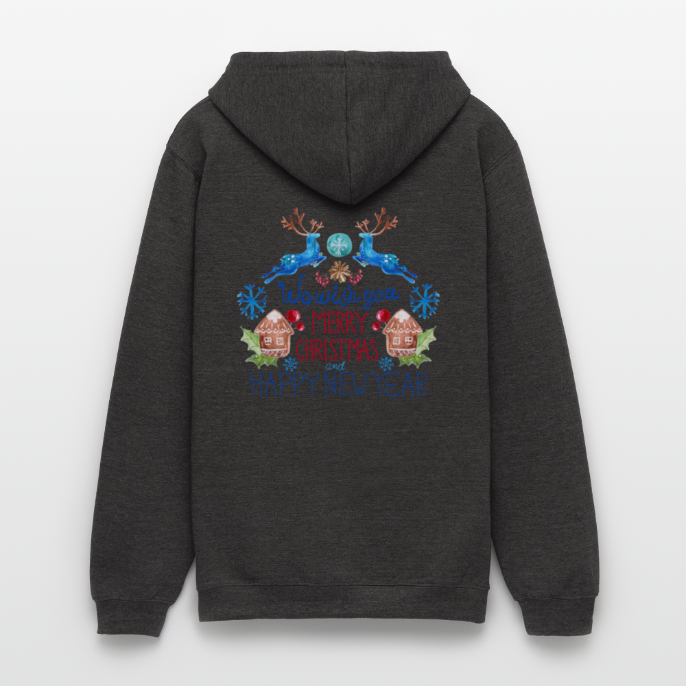 Merry christmas and happy new year Unisex Hoodie - charcoal grey