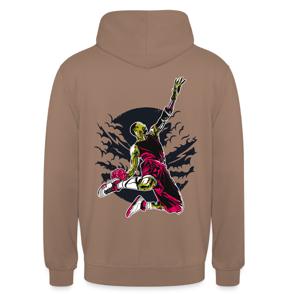 Zombie Slam Dunk Unisex Hoodie - mocha