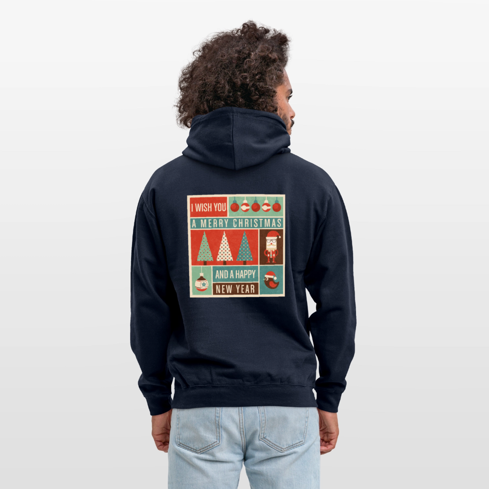 Merry Christmas & happy New Year Unisex Hoodie - navy