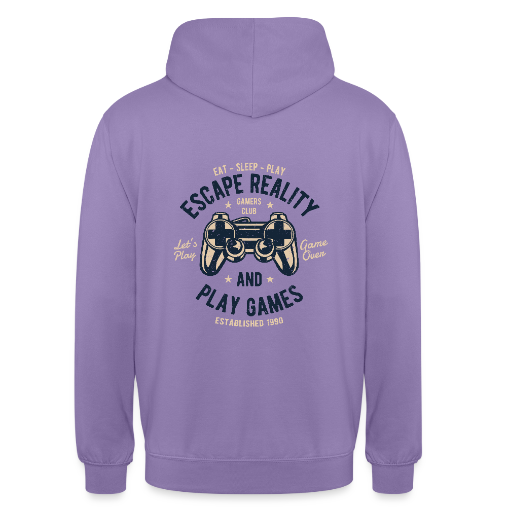 Escape Reality Unisex Hoodie - lavender