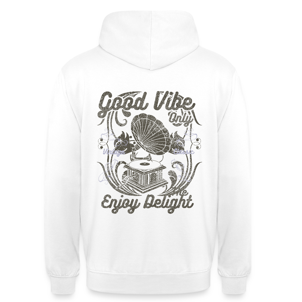 Good vibe Unisex Hoodie - white