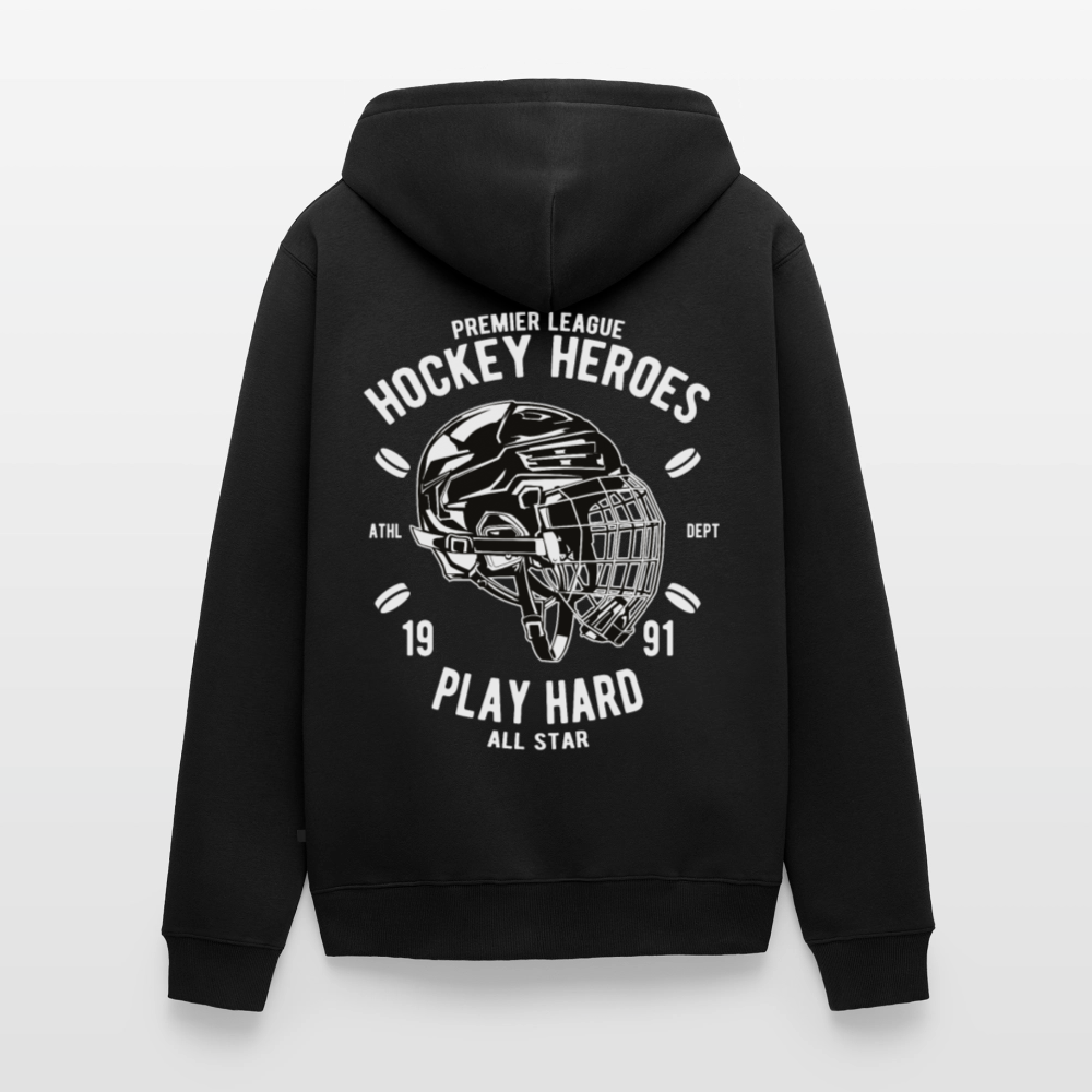 Hockey Heroes Men's Premium Hooded Jacket - black