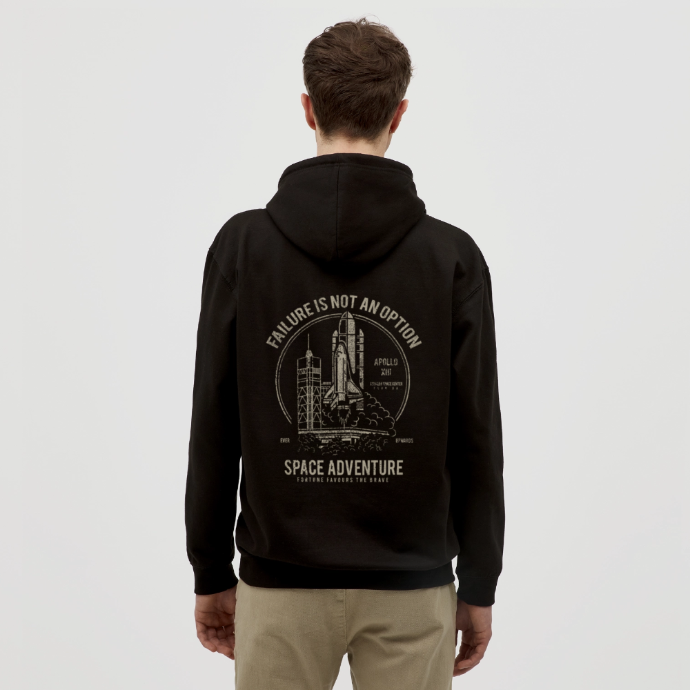 Space Adventure Unisex Hoodie - black
