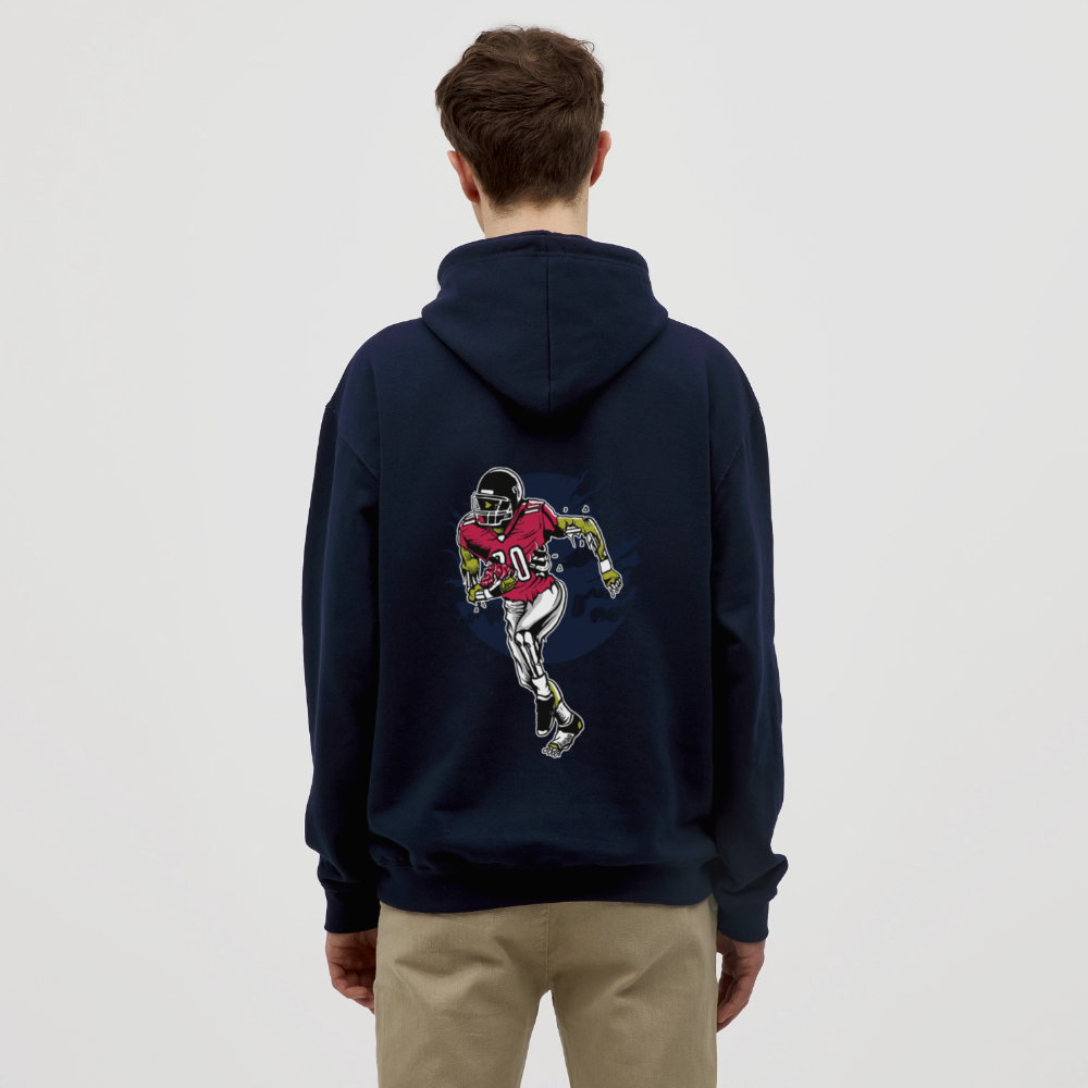 Zombie footballer Unisex Hoodie - navy