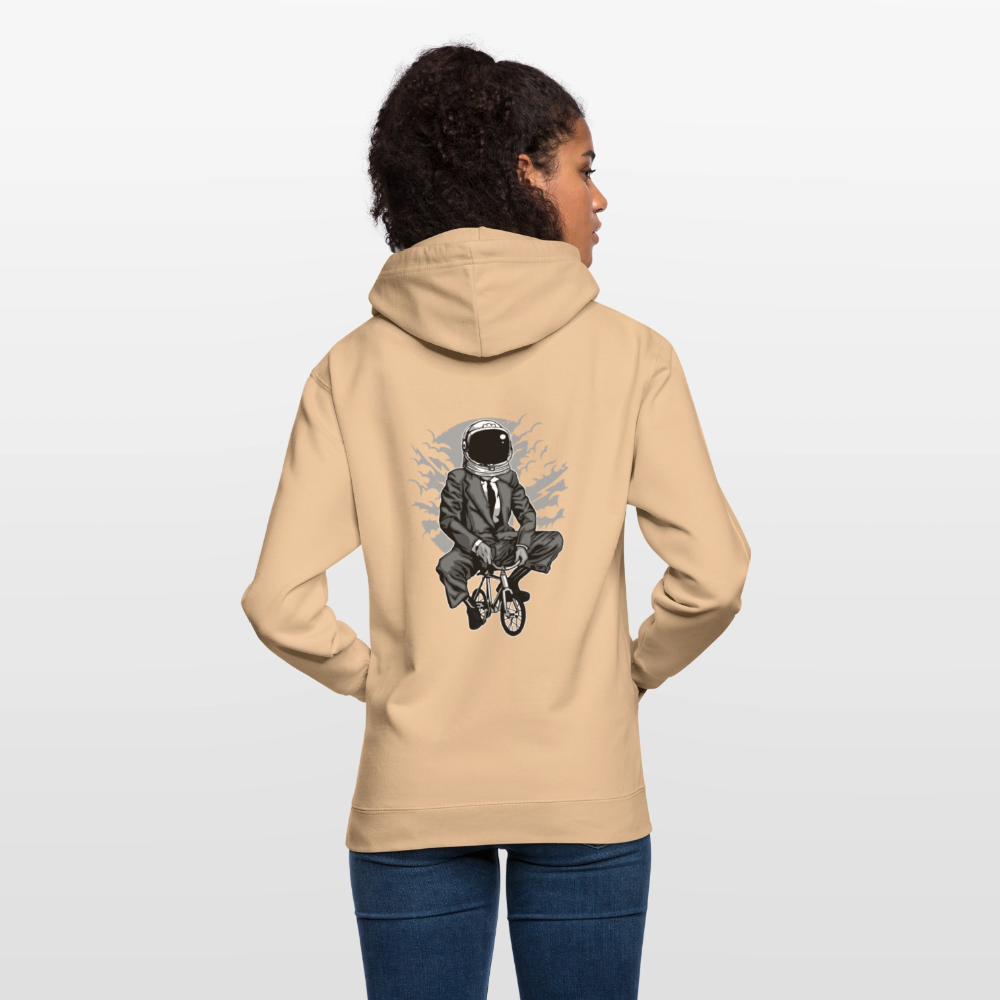 Bike to the moon Unisex Hoodie - peach