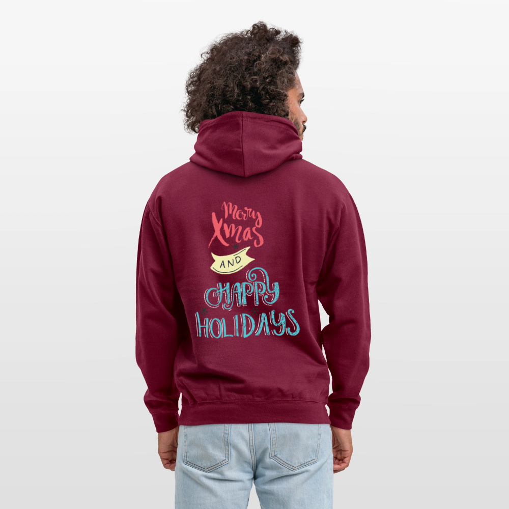 MerryChristmas Unisex Hoodie - bordeaux