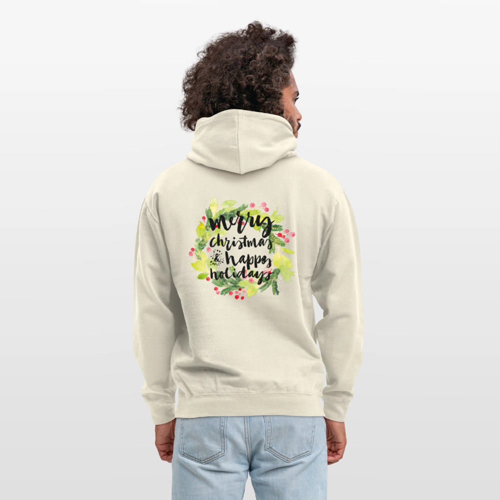 Merry christmas and happy holidays Unisex Hoodie - vanilla