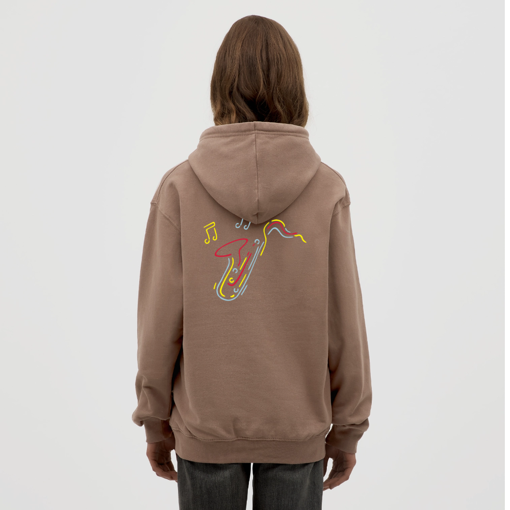 Saxophone  Unisex Hoodie - mocha