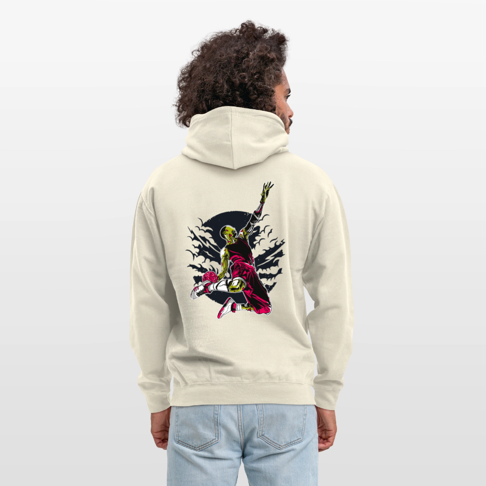 Zombie Slam Dunk Unisex Hoodie - vanilla