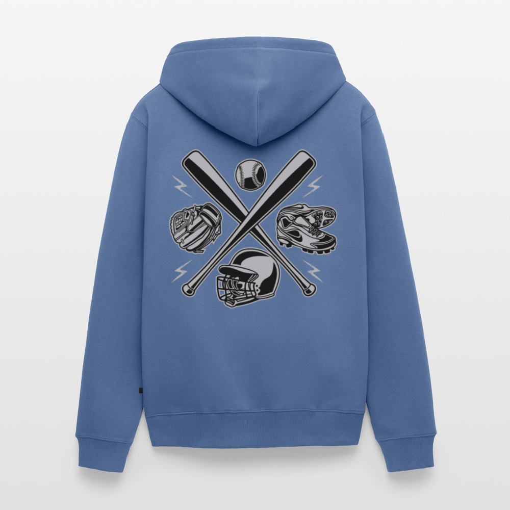 Champion Baseball Men's Premium Hooded Jacket - stone blue