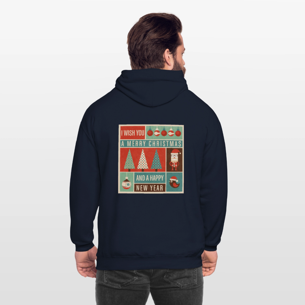 Merry Christmas & happy New Year Unisex Hoodie - navy