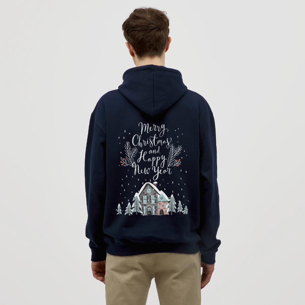 Christmas Quote Unisex Hoodie - navy