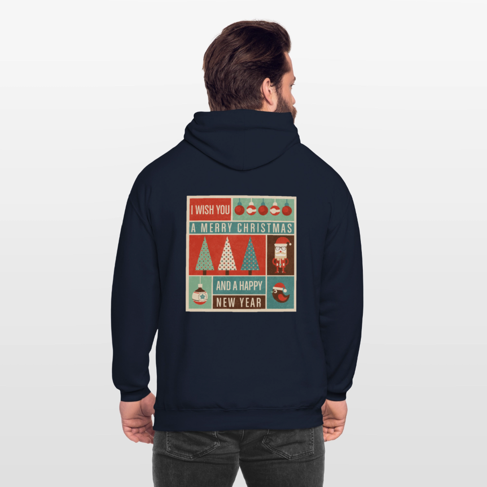 Merry Christmas & happy New Year Unisex Hoodie - navy