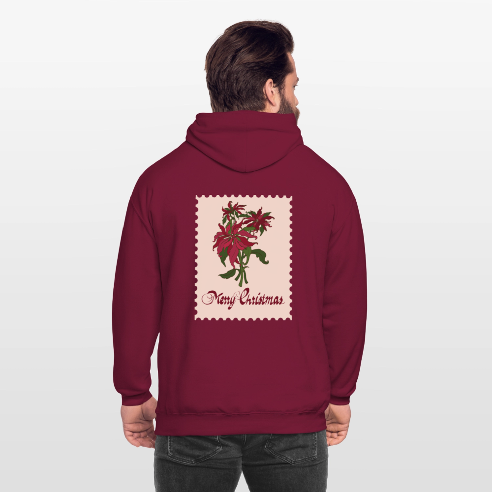 Merry Christmas Unisex Hoodie - bordeaux